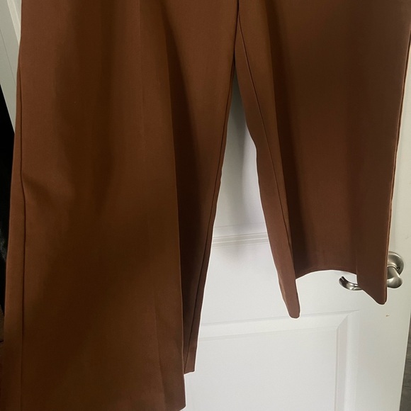 Joie Brown Wide-Leg Pants with Flowing Fit Size 12 - Picture 3 of 4